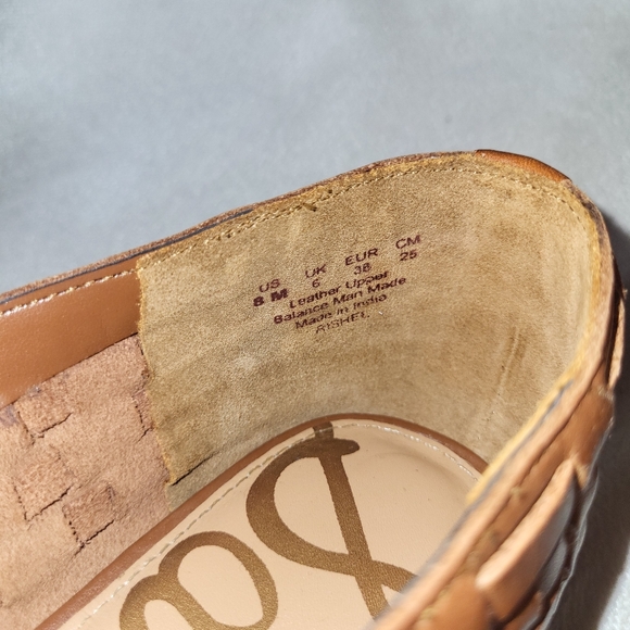 SAM EDELMAN Rishel Woven Leather Loafers Size 8 - Picture 8 of 10